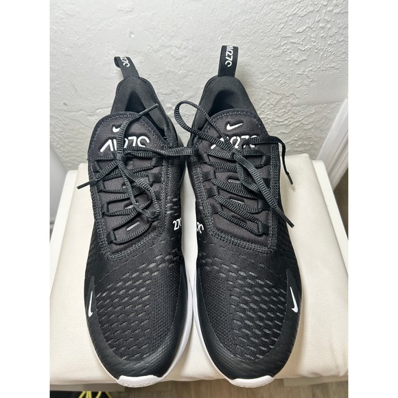 Nike‎ Air Max 270 Women's Size 11.5 Black White Running Sneakers AH6789-001 - Picture 3 of 9